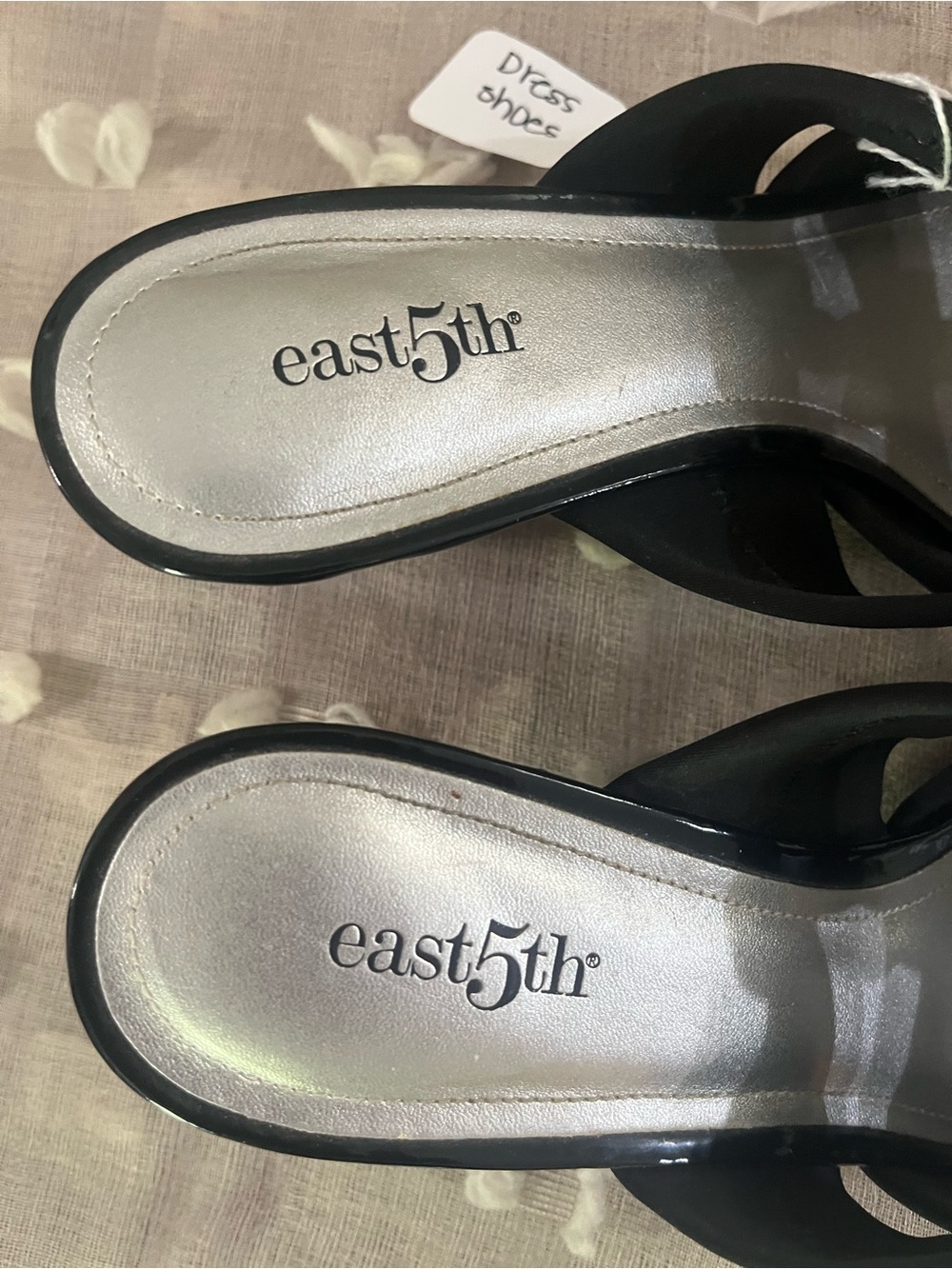 East 5th Black Strappy Slip-On Mules size 7/12 - Picture 2 of 7